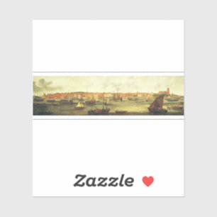Gezicht op Dordrecht vanuit het noorden door Adam  Sticker