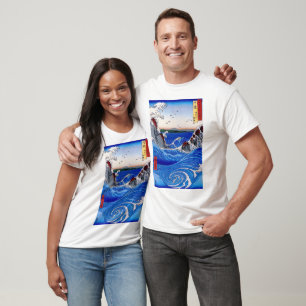 Gezicht op draaikolken door Utagawa Hiroshige T-shirt