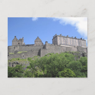 Gezicht op Edinburgh Castle, Edinburgh, Schotland, Briefkaart