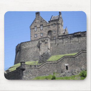 Gezicht op Edinburgh Castle, Edinburgh, Schotland, Muismat