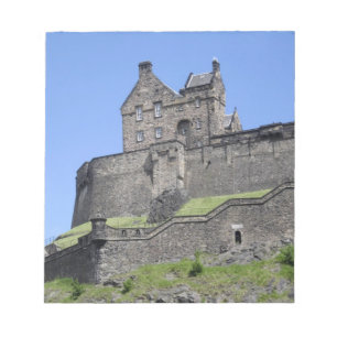Gezicht op Edinburgh Castle, Edinburgh, Schotland, Notitieblok