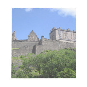 Gezicht op Edinburgh Castle, Edinburgh, Schotland, Notitieblok