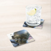 Gezicht op een engel - Barcelona, Spanje - Onderze Kartonnen Onderzetters (Insitu)