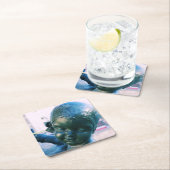 Gezicht op een engel - Bronze Statue Onderzetter (Insitu)