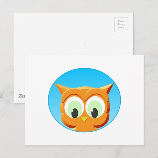 Gezicht op een kleine boomgaard briefkaart (Voorkant / Achterkant)