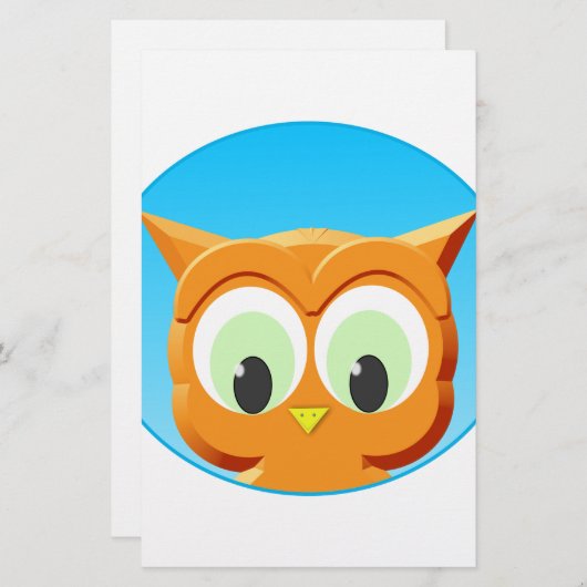 Gezicht op een kleine boomgaard briefpapier (Voorkant / Achterkant)