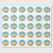 Gezicht op een kleine boomgaard cadeaupapier (Vlak)