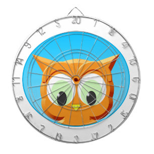 Gezicht op een kleine boomgaard dartbord