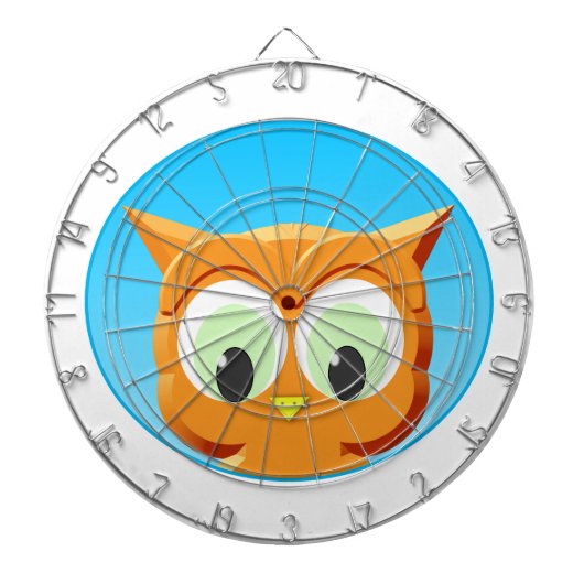 Gezicht op een kleine boomgaard dartbord (Voorkant)