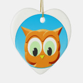 Gezicht op een kleine boomgaard keramisch ornament (Rechts)