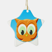 Gezicht op een kleine boomgaard keramisch ornament (Rechts)