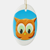 Gezicht op een kleine boomgaard keramisch ornament (Rechts)