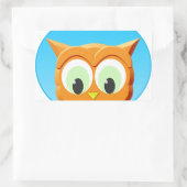 Gezicht op een kleine boomgaard rechthoekige sticker (Tas)