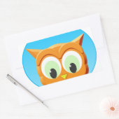 Gezicht op een kleine boomgaard rechthoekige sticker (Envelop)