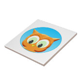 Gezicht op een kleine boomgaard tegeltje (Zijkant)