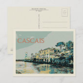 Gezicht op een paleis in Cascais, Portugal Briefkaart (Voorkant / Achterkant)