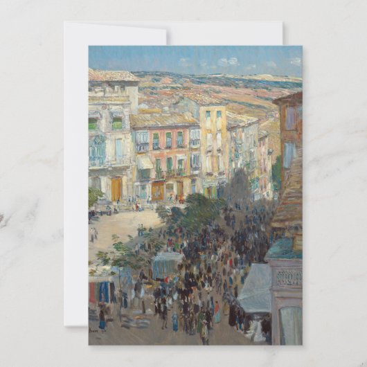 Gezicht op een Zuid-Franse stad | Childe Hassam (Voorkant)