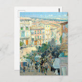 Gezicht op een Zuid-Franse stad van Childe Hassam Briefkaart (Voorkant / Achterkant)