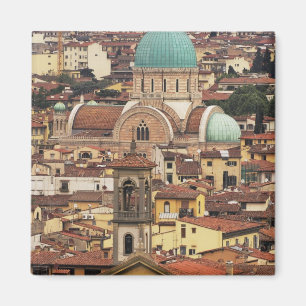 Gezicht op Florence, Italië vanuit Piazza Magneet
