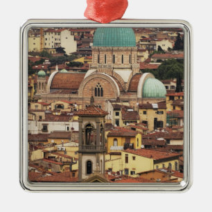 Gezicht op Florence, Italië vanuit Piazza Metalen Ornament