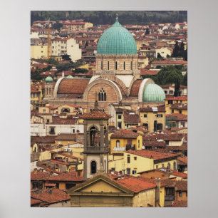 Gezicht op Florence, Italië vanuit Piazza Poster