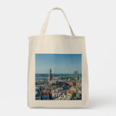 Gezicht op het stadscentrum van Riga vanuit de hoo Tote Bag (Achterkant)