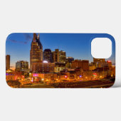 Gezicht op het stadssilhouet bij schemering Case-Mate iPhone case (Achterkant (horizontaal))