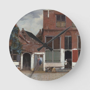 Gezicht op huizen in Delft Het Straatje Ronde Klok