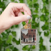 Gezicht op huizen in Delft Het Straatje Sleutelhanger (Hand)