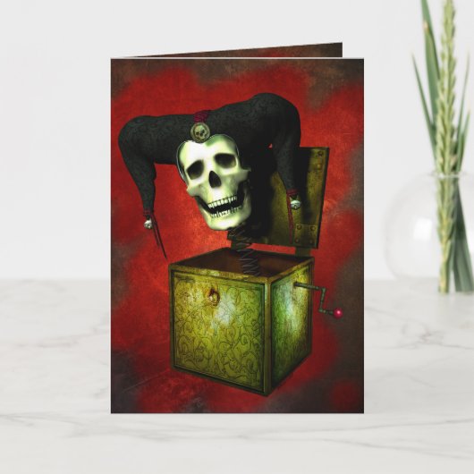 Gezicht op je angsten Halloween Kaart (Voorkant)