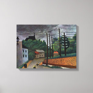 Gezicht op Malakoff door Henri Rousseau, Vintage A Canvas Afdruk