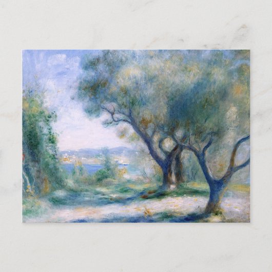 Gezicht op Mourillon door Renoir Briefkaart (Voorkant)