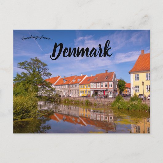 Gezicht op Nyborg Denemarken Briefkaart (Voorkant)