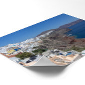 Gezicht op Oia Santorini Poster (Hoek)
