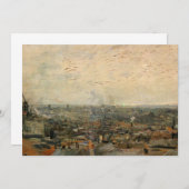 Gezicht op Parijs vanaf Montmartre door Vincent va (Voorkant / Achterkant)