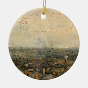 Gezicht op Parijs vanaf Montmartre door Vincent va Keramisch Ornament
