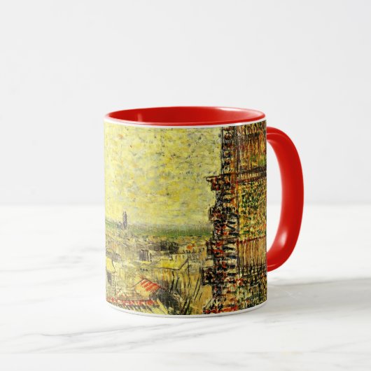 Gezicht op Parijs vanuit Vincents kamer door Vince Mok (Voorkant rechts)