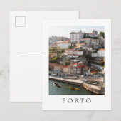 Gezicht op Porto stad Briefkaart (Voorkant / Achterkant)