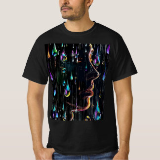 Gezicht op regen: Rainbow Melody T-shirt