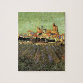 Gezicht op Saintes Maries door Vincent van Gogh Legpuzzel (Verticaal)