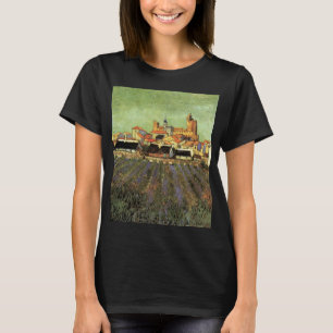 Gezicht op Saintes Maries door Vincent van Gogh T-shirt