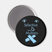 Gezicht op selectieve mutisme magneet (Voorkant / Achterkant)