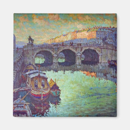 Gezicht op Sint-Petersburg (Russische stad) Magneet