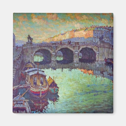 Gezicht op Sint-Petersburg (Russische stad) Magneet (Voorkant)