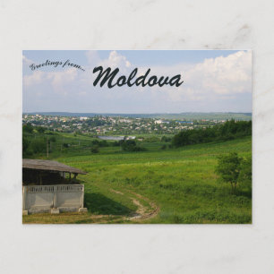 Gezicht op Suruceni Village Moldavië Briefkaart