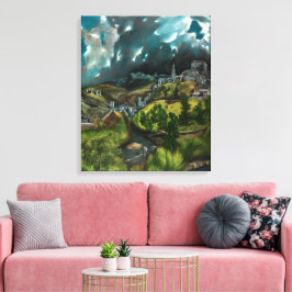 Gezicht op Toledo | El Greco | Canvas Afdruk