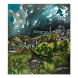 Gezicht op Toledo | El Greco | Foto Afdruk
