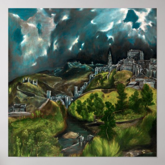 Gezicht op Toledo | El Greco | Poster (Voorkant)