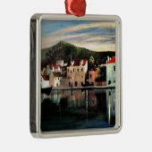 Gezicht op Trogir bij zonsondergang - Tivadar Kosz Metalen Ornament (Rechts)