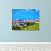 Gezicht op Turijn op canvasprint Canvas Afdruk (Insitu (Houten vloer))